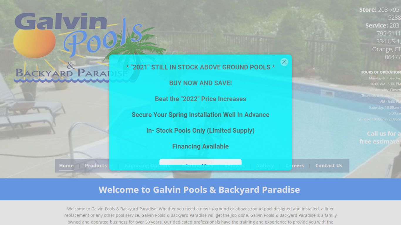 Galvin Pools & Backyard Paradise - Orange, CT - Home